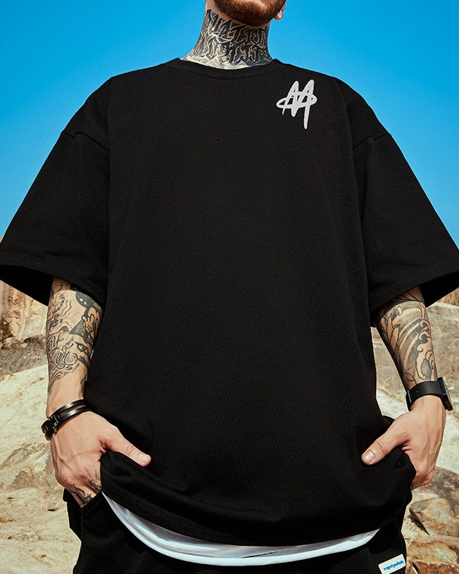 ワンポイントグラフィック半袖Tシャツ U2122