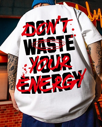 ビッグフォントアグレッシブロゴ半袖Tシャツ U2484
