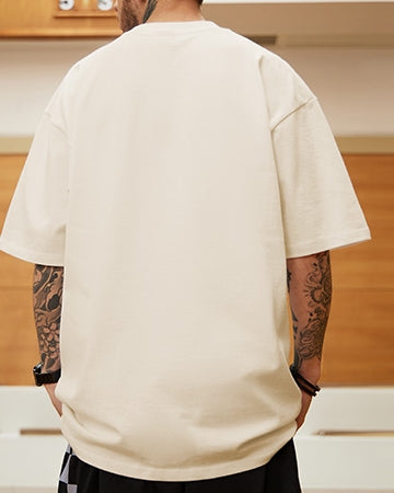 タイポグラフィモチーフグラフィック半袖Tシャツ U2134