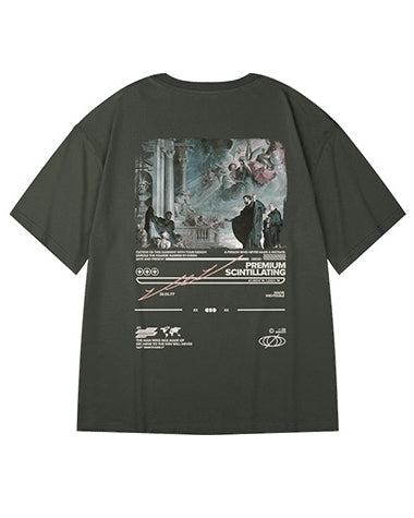 ヒストリカルビジュアルプリント半袖Tシャツ U2248