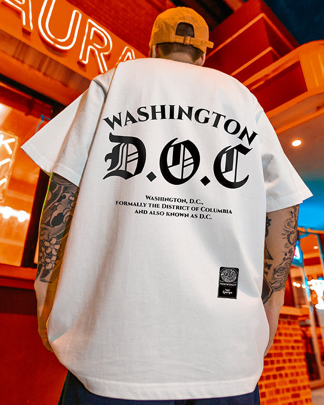 ストリートバックプリント半袖Tシャツ U1653