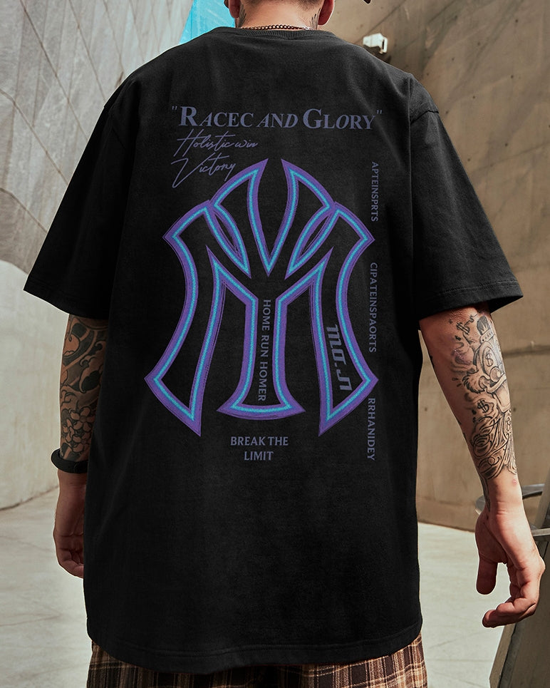 アクティブグラフィックバック半袖Tシャツ U2258