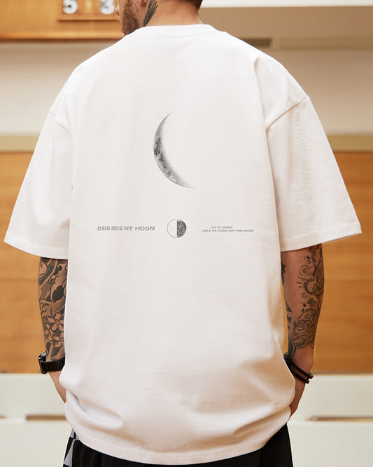 クレセントムーンミニマル半袖Tシャツ U2193