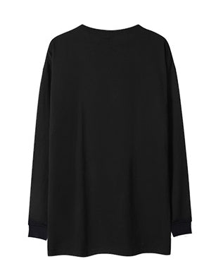 スタイリッシュロゴポイント長袖Tシャツ U2369