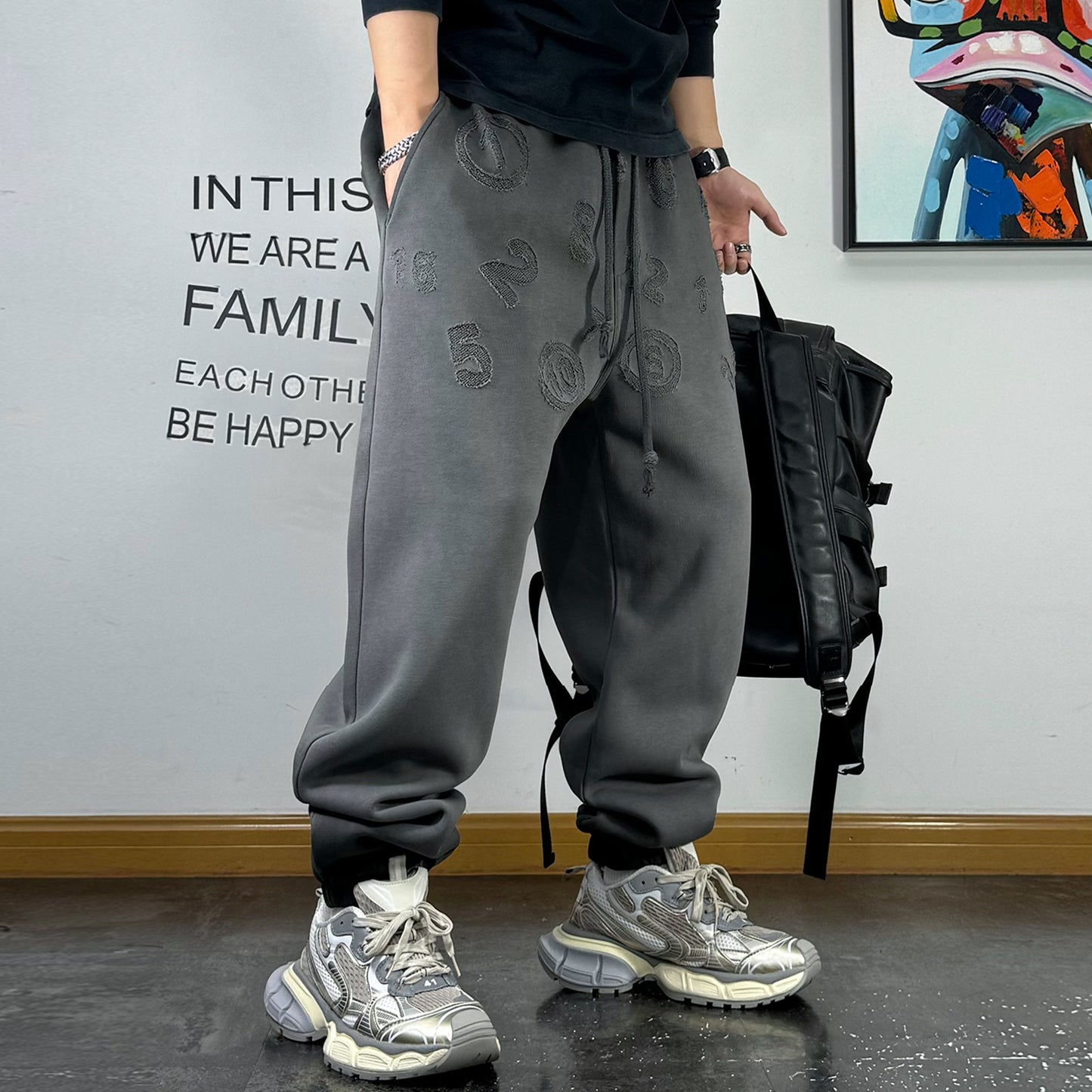 ルーズヘビーウォッシュスウェットパンツ U2020