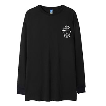 バックイラスト長袖Tシャツ U2275