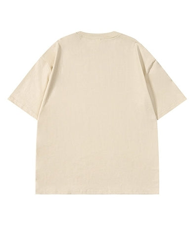 ペイズリーベアグラフィック半袖Tシャツ U2188