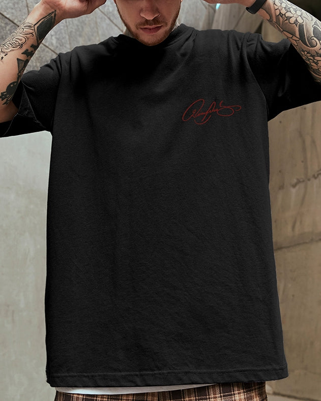 スクリプトロゴバックプリント半袖Tシャツ U2141