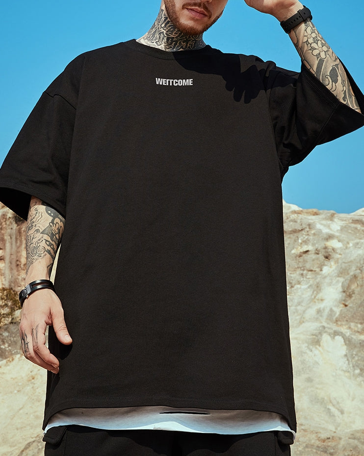 タイポグラフィロゴ半袖Tシャツ U2203