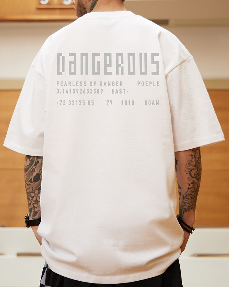 サイファーテキストデザイン半袖Tシャツ U2147