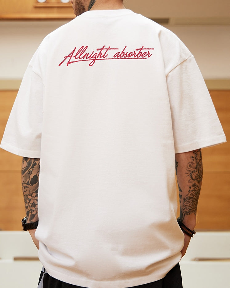 スタイリッシュテキスト半袖Tシャツ U2118