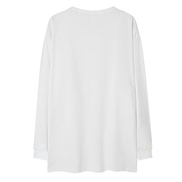 ネックラインデザイン長袖Tシャツ U2289