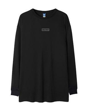 シンプルワンポイントデザイン長袖Tシャツ U2264