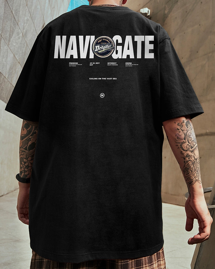 ストリートロゴタイポグラフィ半袖Tシャツ U2195