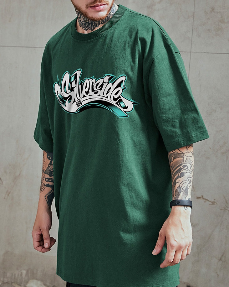 ストリートアートレタリングTシャツ U2316