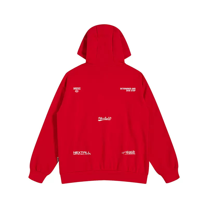 【OUTLET/即納】ロゴプリントストリートルーズパーカー U1666