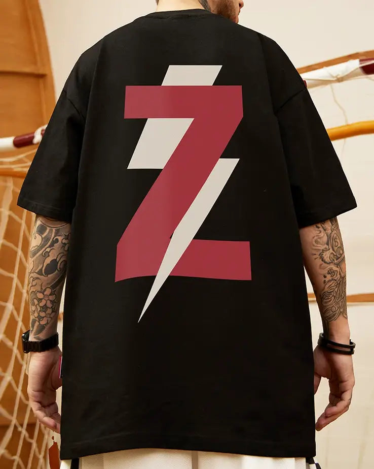 ボルテージグラフィックバックプリント半袖Tシャツ U2256