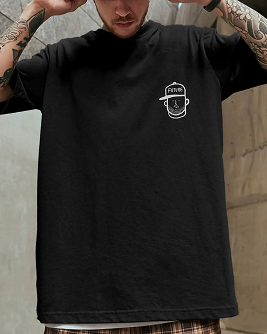 ワンポイントアート半袖Tシャツ U2204