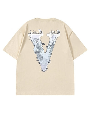 フォグレターグラフィックアート半袖Tシャツ U2191