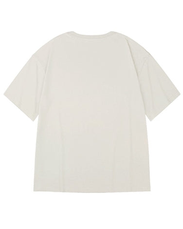 タイポグラフィデザインステートメント半袖Tシャツ U2157