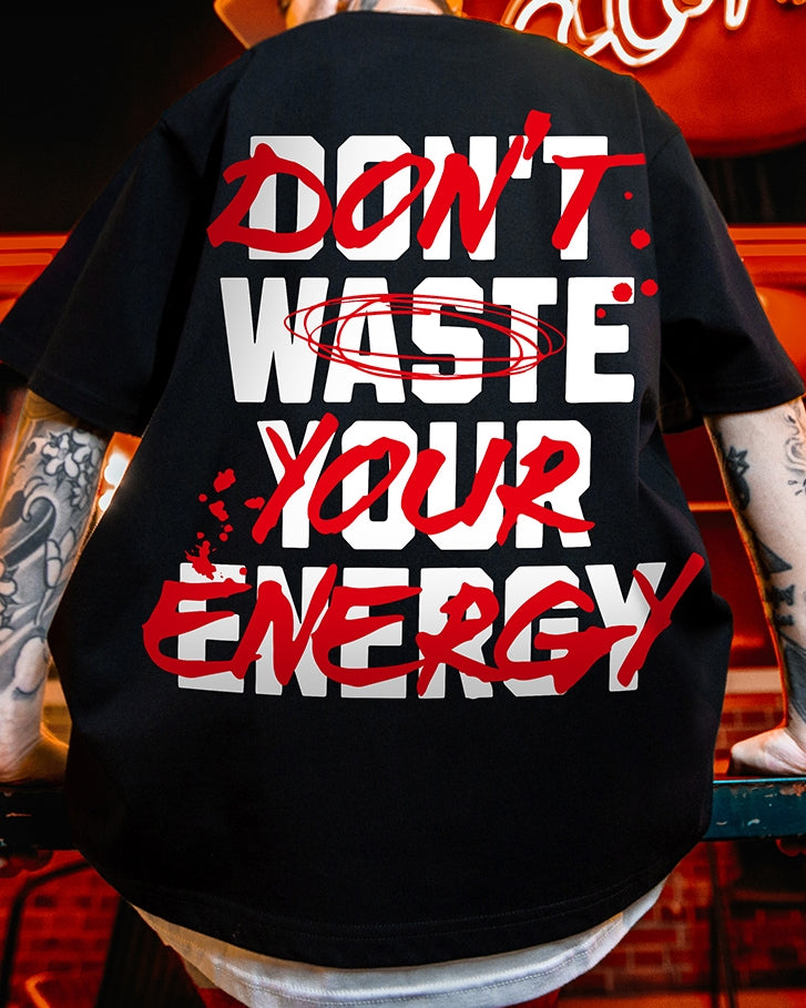 ビッグフォントアグレッシブロゴ半袖Tシャツ U2484