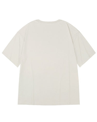 リフレクションアートプリント半袖Tシャツ U2287