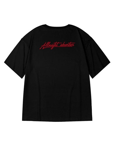 スタイリッシュテキスト半袖Tシャツ U2118