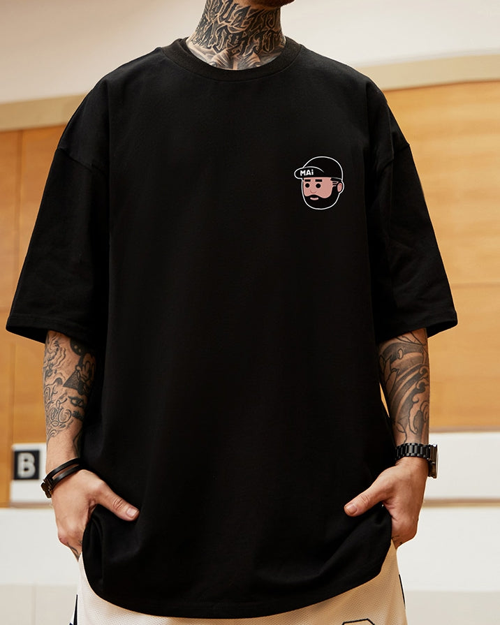 ポップフェイスミニデザイン半袖Tシャツ U2165