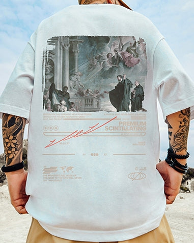 ヒストリカルビジュアルプリント半袖Tシャツ U2248