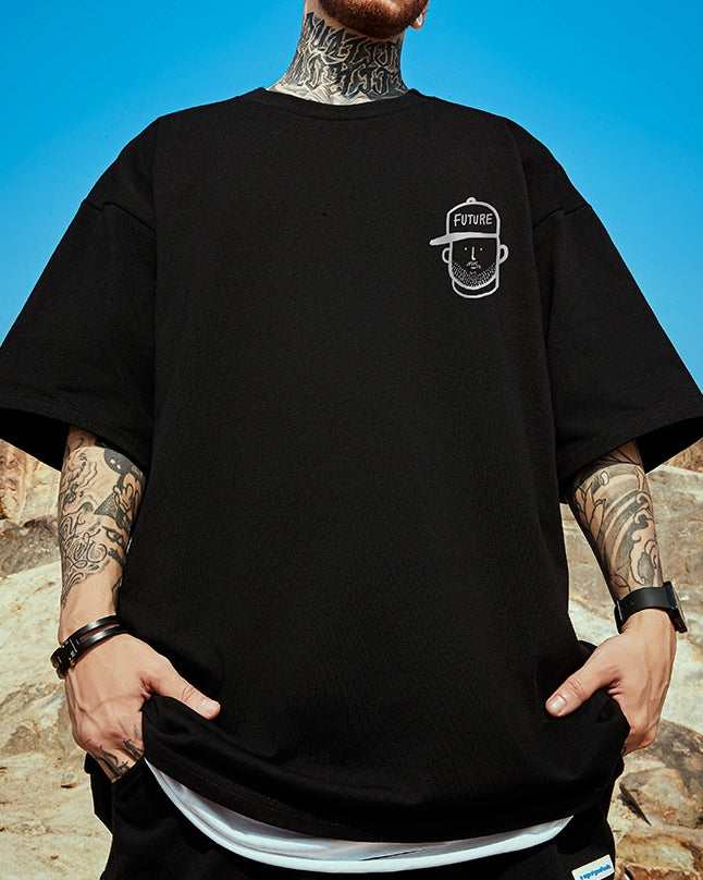 ワンポイントアート半袖Tシャツ U2204