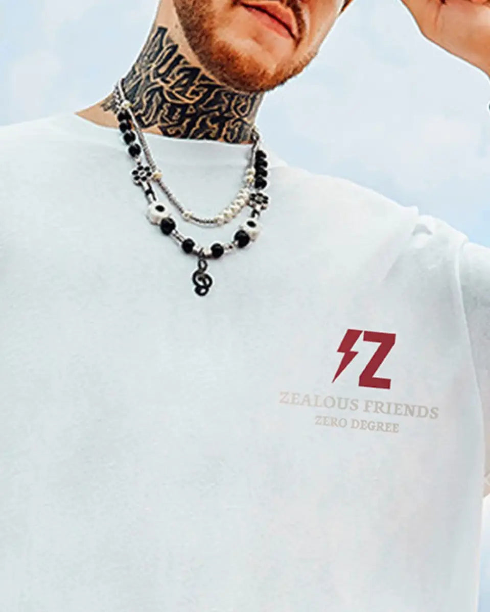 ボルテージグラフィックバックプリント半袖Tシャツ U2256