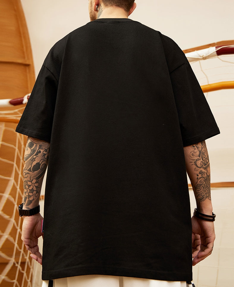 レターフロントプリント半袖Tシャツ U2113