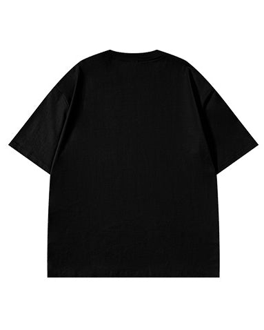 レトロスタイルエンブレム半袖Tシャツ U2137