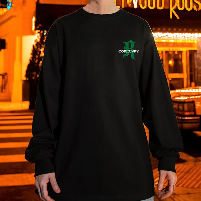 アメリカンレトロストリート長袖Tシャツ U1662