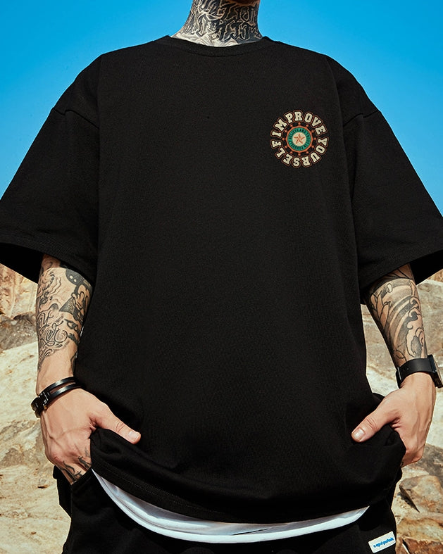 サークルロゴワンポイント半袖Tシャツ U2251