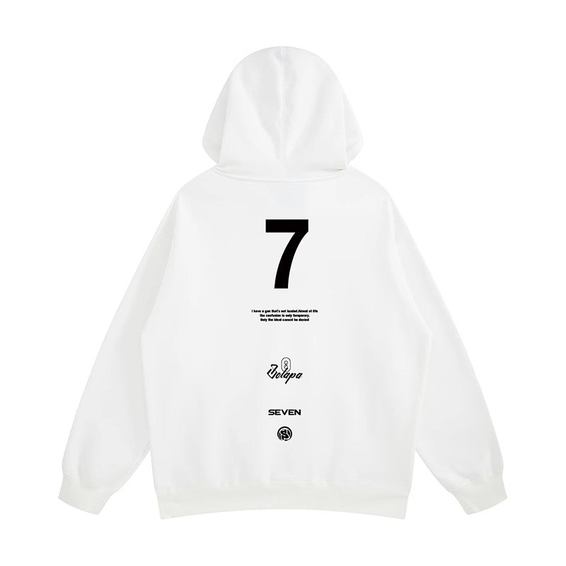 【OUTLET/即納】No.7 デザインプリントパーカー U1467