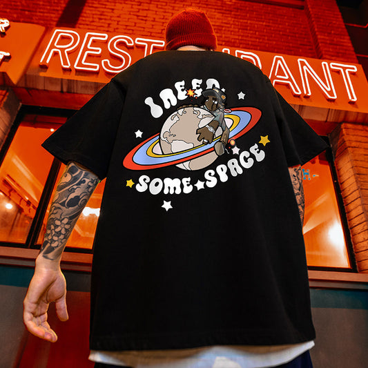 【OUTLET/即納】カートゥーンプリントルーズ半袖TシャツU1830