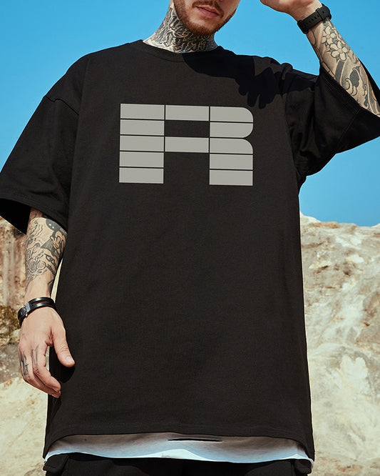 ブロックロゴフロントプリント半袖Tシャツ U2185