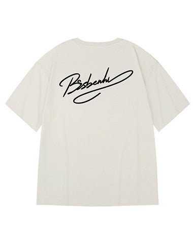 アーティスティックラインロゴ半袖Tシャツ U2154