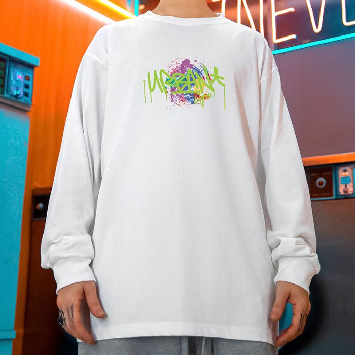 グラフィティデザイン長袖Tシャツ U1663