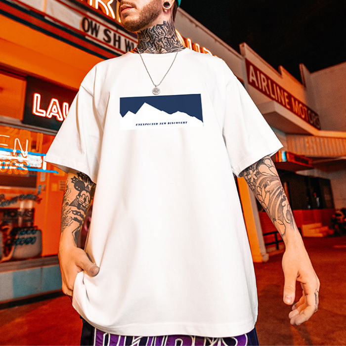 ストリートプリント半袖Tシャツ U1731