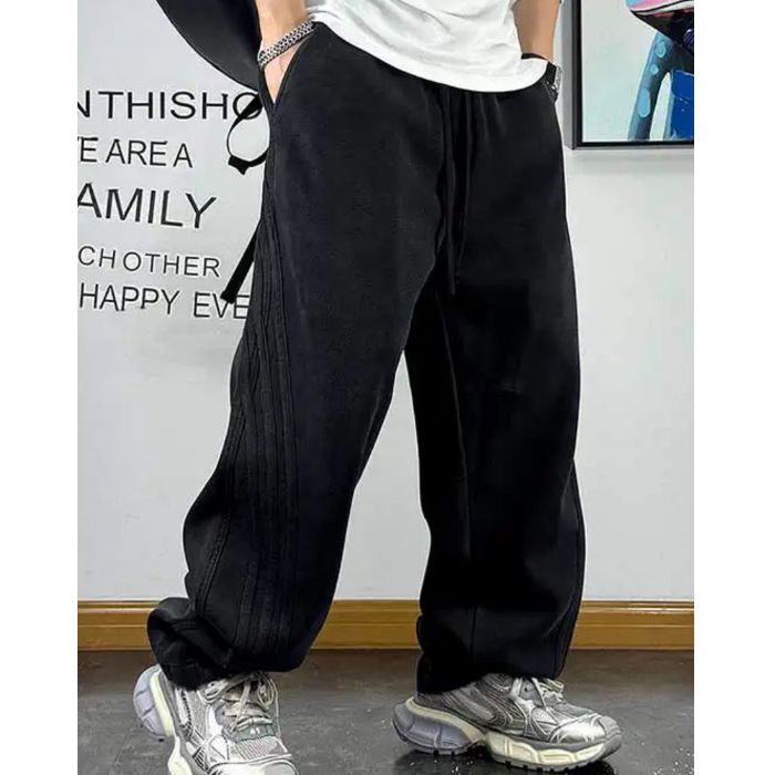 カジュアルドローストリングストレートスウェットパンツ U2014