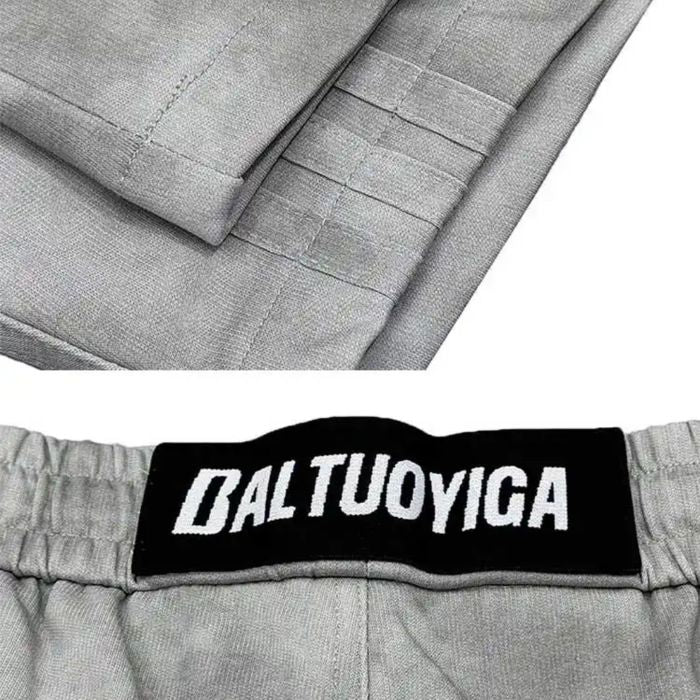 カジュアルドローストリングストレートスウェットパンツ U2014