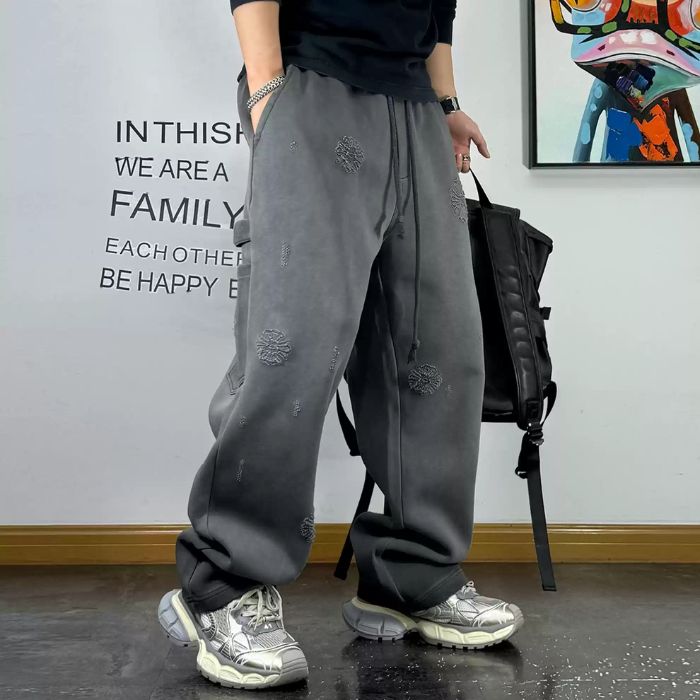 ウォッシュ ルーズ ドローストリング スウェットパンツ U2018