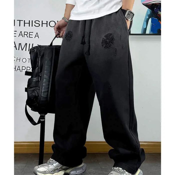 ウォッシュ ルーズ ドローストリング スウェットパンツ U2018