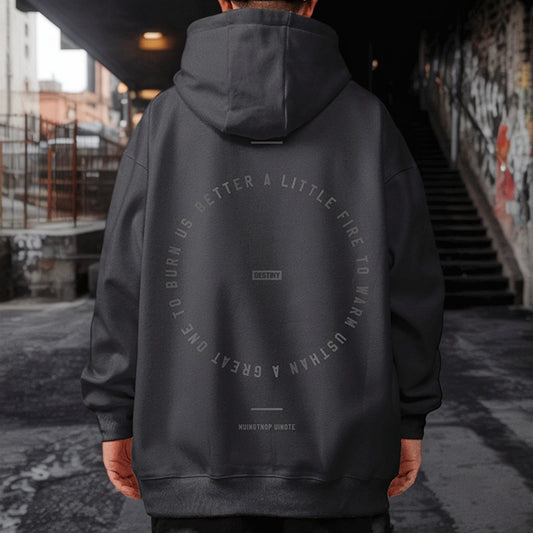 ラウンドシンボルデザインパーカー U2393