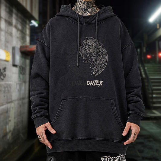 モノトーンアートグラフィックパーカー U2412