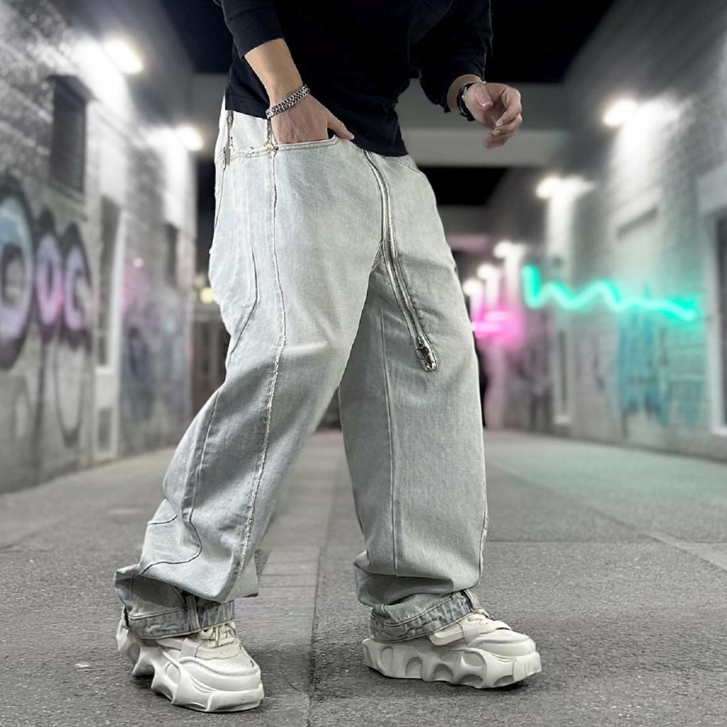 ライトウォッシュワイドデニムパンツ U2512