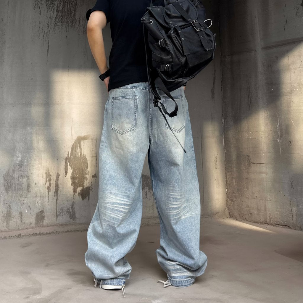 ライトウォッシュワイドデニムパンツ U2506