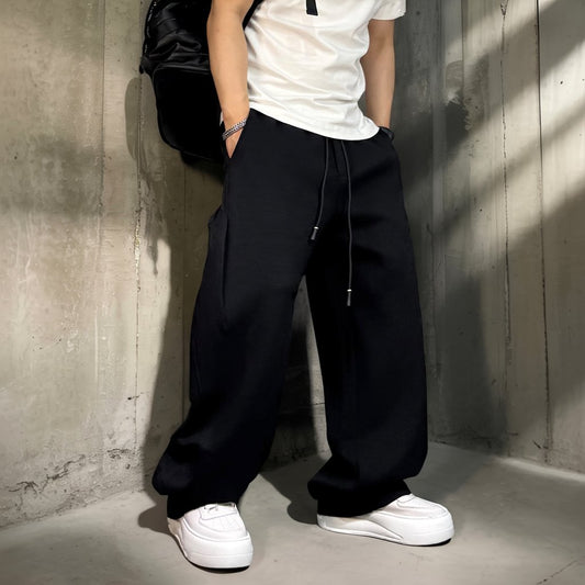 ワイドシルエットドローストリングパンツ U2509